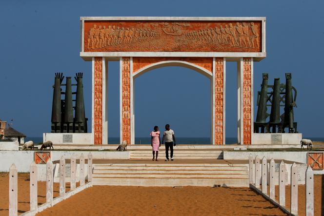 Le monument de la Porte du non-retour, haut lieu de la traite négrière transatlantique, à Ouidah, au Bénin, le 18 juillet 2019.