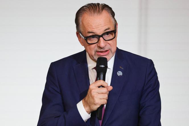 O Diretor Geral da Agência Espacial Europeia, Josef Aschbacher, em Paris, 5 de fevereiro de 2026.