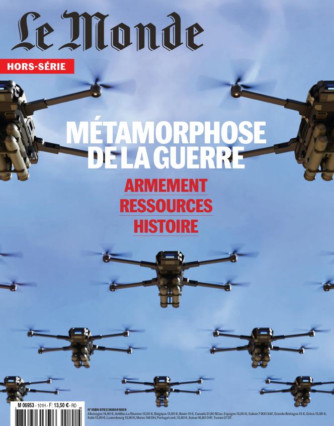 Illustration 3D d’un drone quadricoptère compact, proche du modèle américain Skydio X2, produit par l’entreprise Skydio et lancé en 2020.