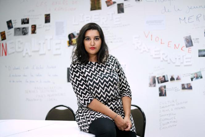 Nassira El Moaddem, diretora do “Bondy Blog”, em Bondy em 14 de setembro de 2016.
