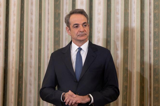 Greek Prime Minister Kyriakos Mitsotakis at the presidential palace in Athens, Greece, April 4, 2026.