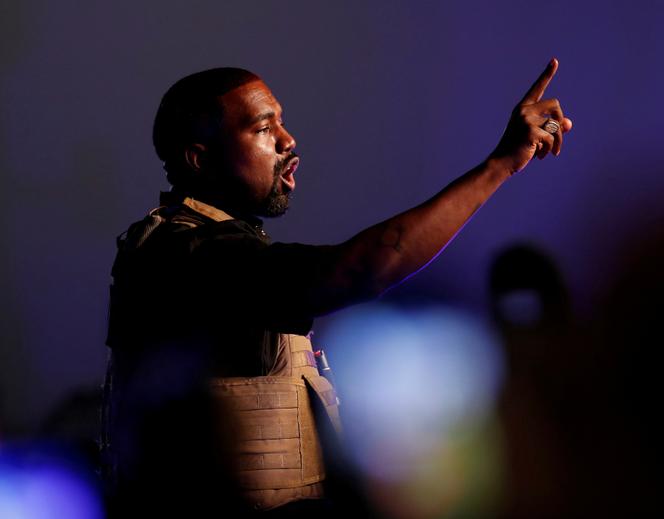 Le rappeur Kanye West à North Charleston (Caroline du Sud, Etats-Unis), le 19 juillet 2020.