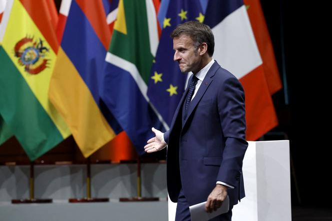 Emmanuel Macron, au sommet One Health, à Lyon, le 7 avril 2026.