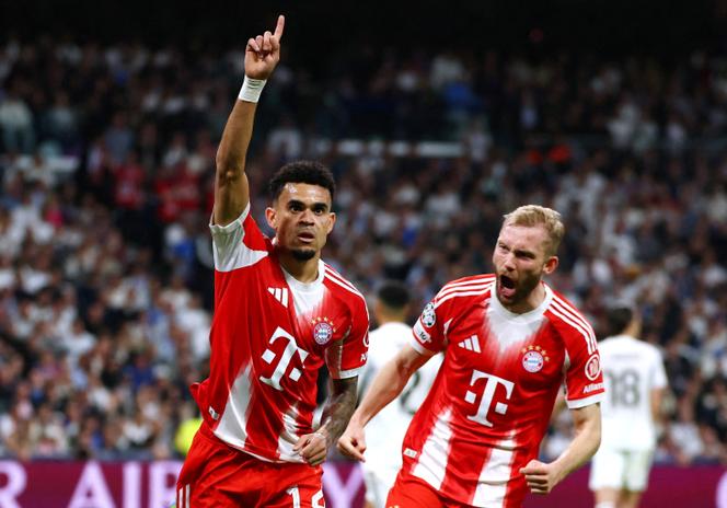 Luis Diaz foi o primeiro marcador da primeira mão dos quartos-de-final da Liga dos Campeões, entre Real Madrid e Bayern de Munique, no estádio Santiago Bernabéu, a 7 de abril de 2026.