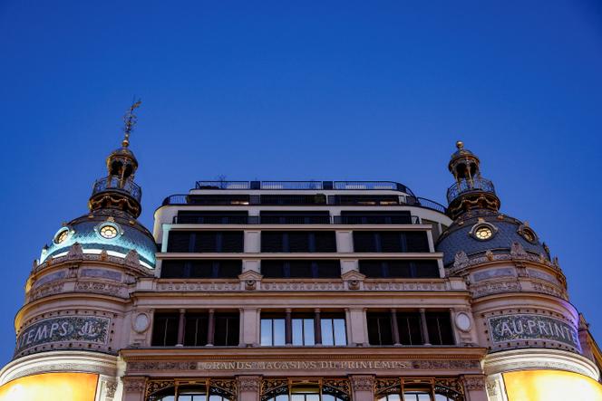 A fachada da Printemps Haussmann, em Paris, 21 de novembro de 2025.