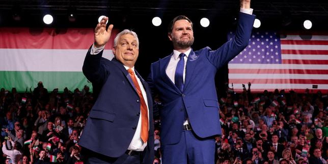 En Hongrie, J. D. Vance, soutien de la dernière chance de Viktor Orban à cinq jours des législatives