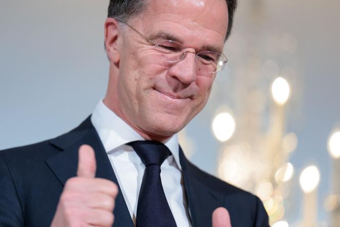 O secretário-geral da OTAN, Mark Rutte, durante uma reunião com o secretário de Estado dos EUA, Marco Rubio, em Washington, 8 de abril de 2026.