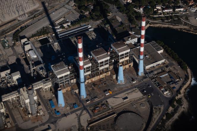 Vista aérea da central EDF Martigues, em outubro de 2024.