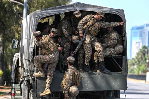 Des soldats de l’armée pakistanaise à Islamabad, le 10 avril 2026.