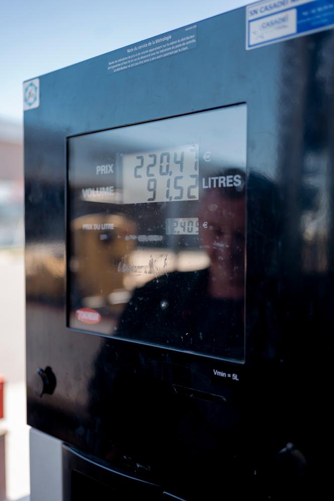 Um posto de gasolina em Nanteuil-le-Haudouin (Oise), 8 de abril de 2026.