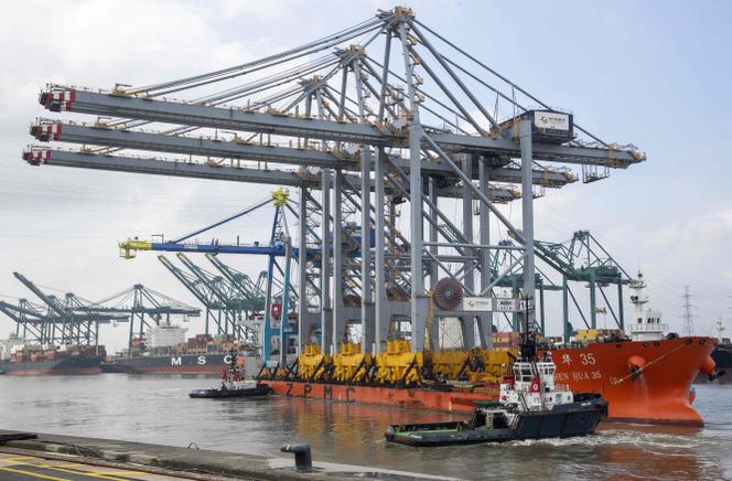 No porto de Antuérpia, 8 de abril de 2023.