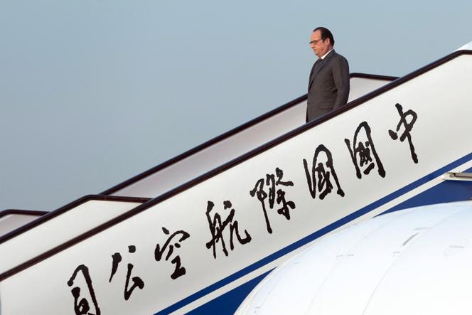 François Hollande durante viagem presidencial a Pequim (China), 2 de novembro de 2015.