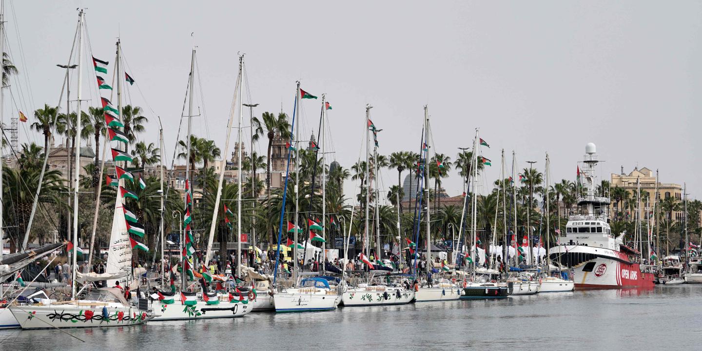 Une nouvelle flottille humanitaire quitte Barcelone pour Gaza