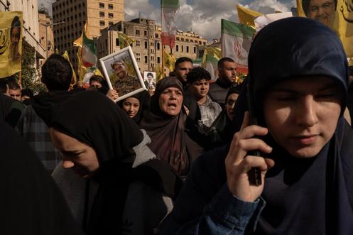 Devant le bureau du premier ministre libanais, à Beyrouth, le 11 avril 2026.