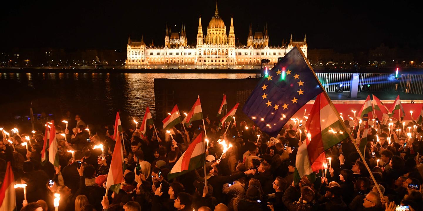 Défaite d'Orbán : les Hongrois célèbrent leur retour en Europe après les législatives