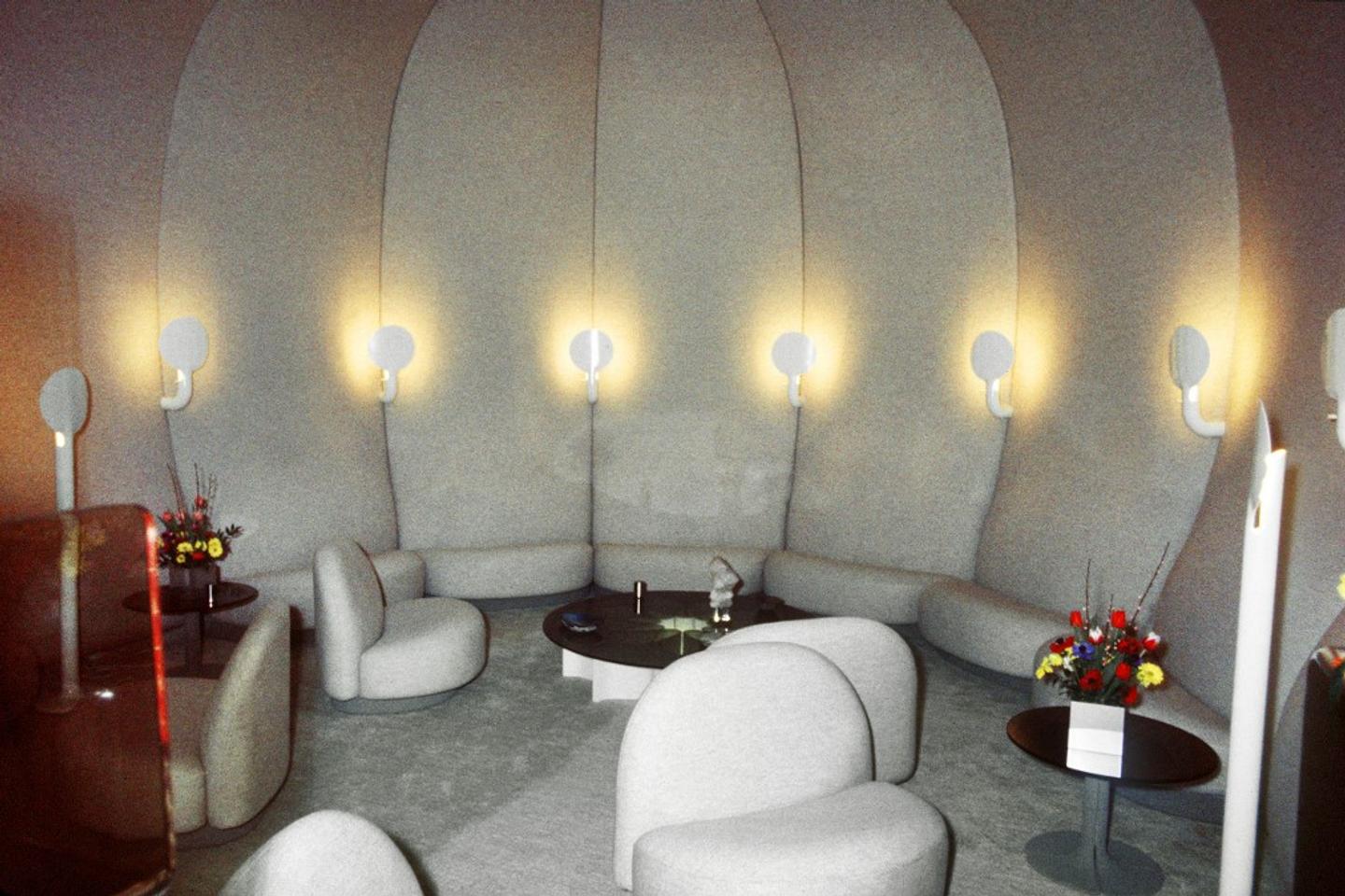 Chef-d’œuvre du design des années 1970, le fumoir de Georges Pompidou à l’Elysée renaît de ses cendres