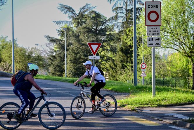 Une zone à faibles émissions (ZFE) à Lyon, le 5 avril 2025.