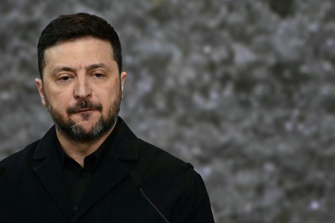 Ukraine's President Volodymyr Zelensky delivers a speech after receiving the International Four Freedoms Award during the Roosevelt Foundation's International Four Freedoms Awards ceremony in Middelburg on April 16, 2026.