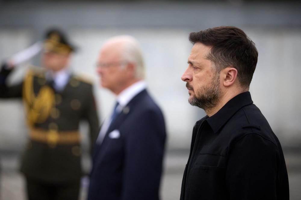 Le président ukrainien, Volydymyr Zelensky, à Lviv (Ukraine), le 17 avril 2026. - IMAGE FOURNIE PAR LE SERVICE DE PRESSE PRÉSIDENTIEL UKRAINIEN À L’AFP