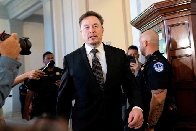 Elon Musk, CEO da SpaceX, Twitter e fabricante de carros elétricos Tesla, no Capitólio em Washington, 13 de setembro de 2023.