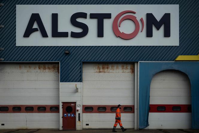 Uma fábrica da Alstom em Aytré (Charente-Maritime), 16 de abril de 2026.