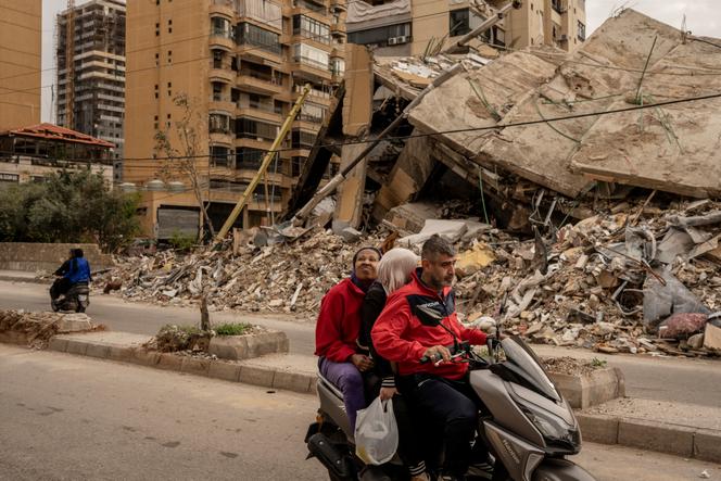 Subúrbios ao sul de Beirute, 18 de abril de 2026.