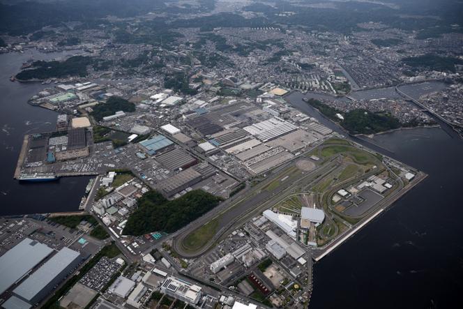 Vue aérienne de l’usine Nissan Motor Oppama, à Yokosuka (Japon), le 16 mai 2025.