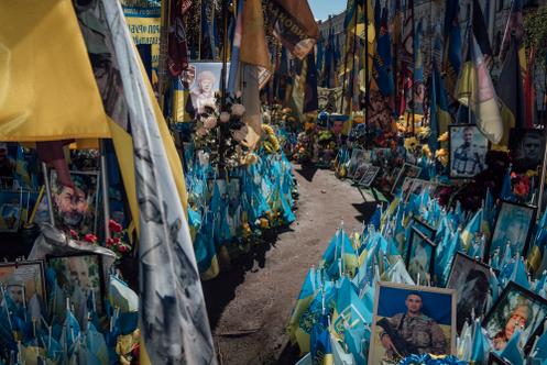 Place de l’Indépendance, à Kiev, le 19 avril 2026.