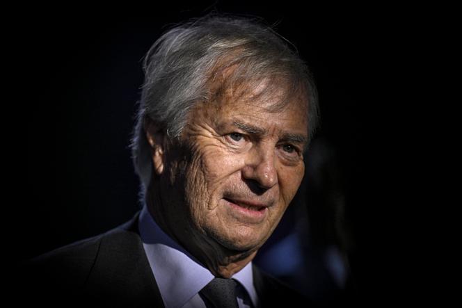 Vincent Bolloré, no Grand Palais de Paris, durante a celebração dos 200 anos do jornal diário “Le Figaro”, em Paris, 13 de janeiro de 2026.