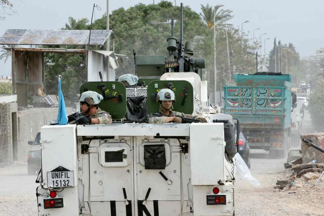 Vehicles from the French contingent, deployed as part of the United Nations Interim Force in Lebanon (UNIFIL), in southern Lebanon on April 19, 2026. 