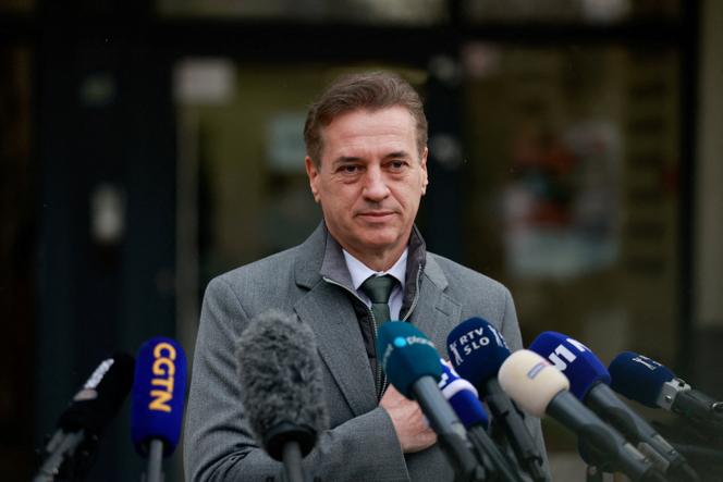 Slovenia's Prime Minister Robert Golob speaks to the media after voting during the parliamentary election in Ljubljana, Slovenia, March 22, 2026.