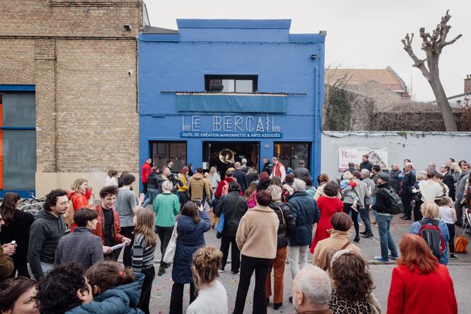 A fachada de Bercail, em Dunquerque (Norte), durante a inauguração das instalações, 8 de abril de 2023.