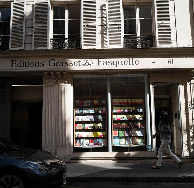 The headquarters of Grasset is on Rue des Saint-Pères in Paris.