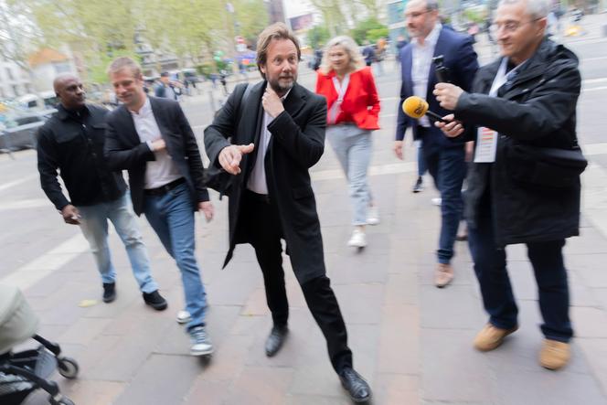 Boris Vallaud, durante os “Encontros de Montreuil” organizados pelo think tank “Juntos nos nossos territórios”, evento que reúne líderes de esquerda que vieram apresentar as suas propostas para as eleições presidenciais de 2027, em Montreuil (Seine-Saint-Denis), 11 de abril de 2026.