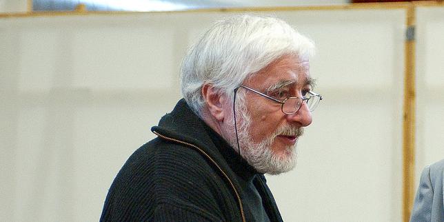 Pierre Strosser et la mezzo soprano Fredrika Brillembourg, lors d’une répétition de la «&nbsp;Tragédie Florentine&nbsp;», de Zemlinsky, au Grand Théâtre de Genève, en octobre&nbsp;2002.