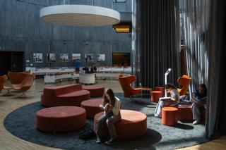 Biblioteca Oscar-Niemeyer, em Le Havre (Seine-Maritime), 13 de agosto de 2025.