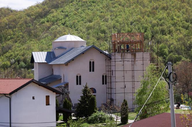 Le monastère orthodoxe de Banjska, au Kosovo, le 24 avril 2026.