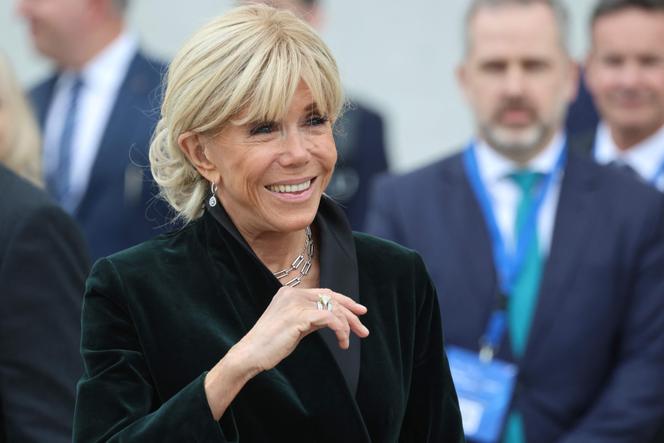 Brigitte Macron, no Centro Cultural da Fundação Stavros Niarchos, em Atenas, 25 de abril de 2026.