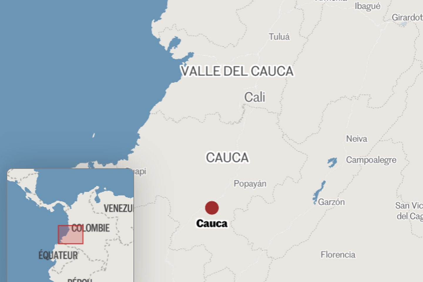 En Colombie, un attentat à la bombe fait sept morts et 20 blessés dans la région du Cauca