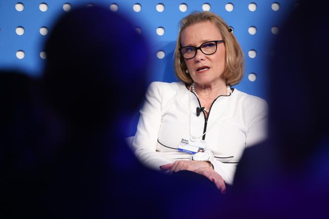 Belén Garijo, ex-CEO do grupo farmacêutico Merck e novo chefe da Sanofi, em Davos (Suíça), 25 de maio de 2026.