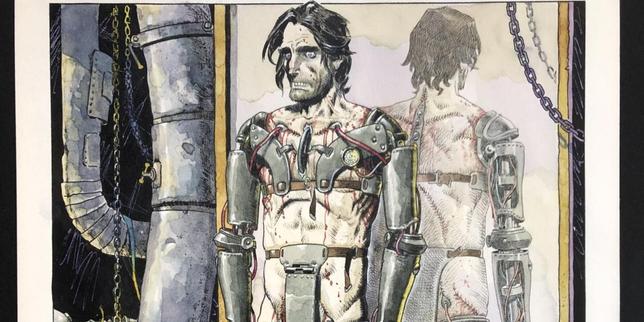 Un soldat augmenté vu par l’illustrateur Enruique Breccia pour la bande dessinée «&nbsp;Les Sentinelles&nbsp;».
