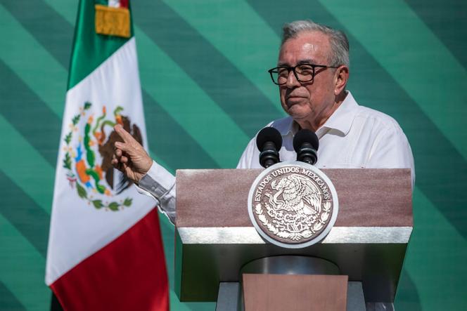 Ruben Rocha Moya, governador do estado de Sinaloa, em Mazatlan, México, 8 de abril de 2024.