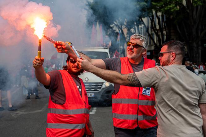 Manifestação anual pelo Dia dos Trabalhadores, em Marselha, 1º de maio de 2026. 