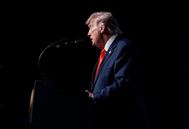 Le président américain, Donald Trump, à West Palm Beach (Floride), le 1ᵉʳ mai 2026.