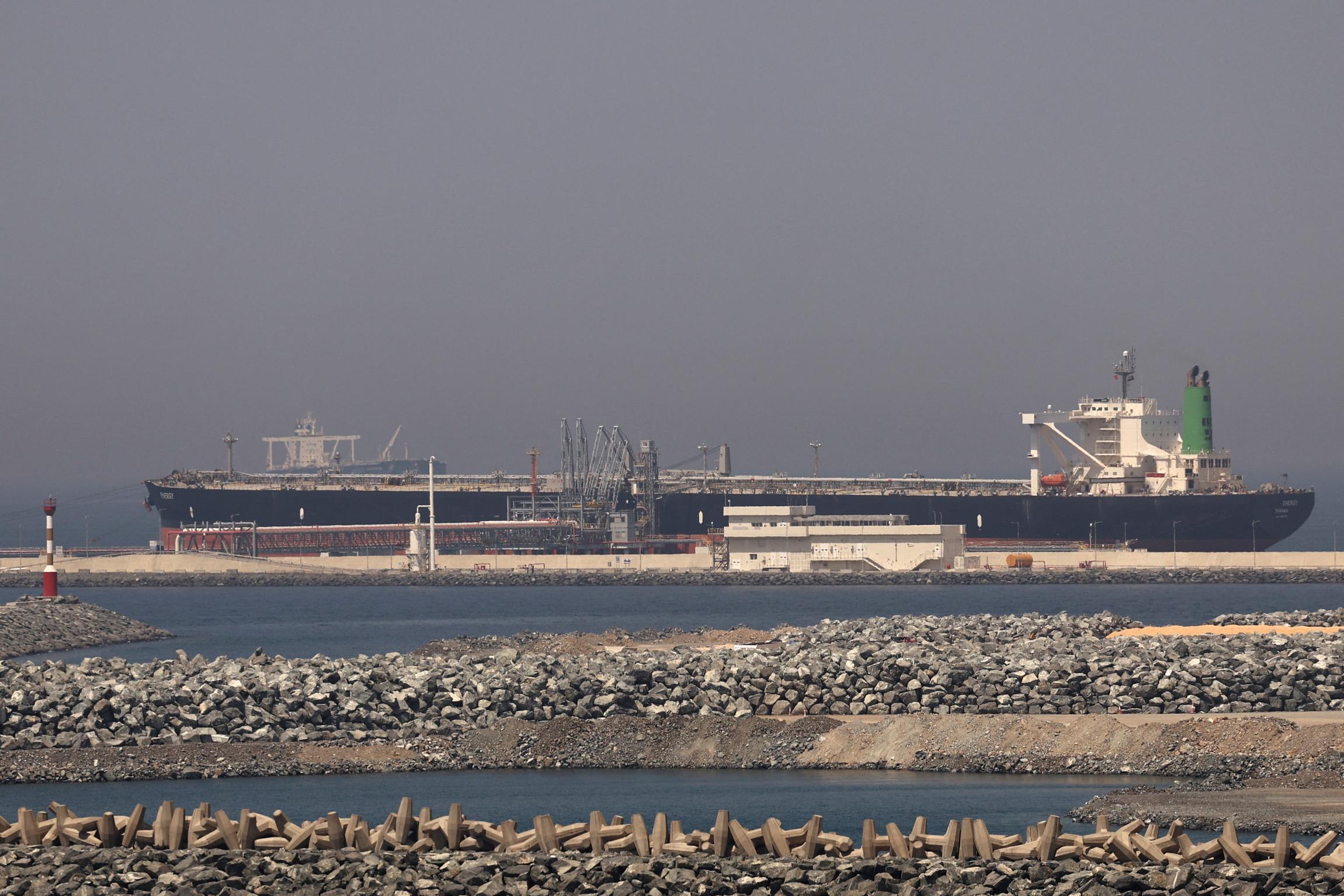 A cargo ship in the port of Fujairah, in the United Arab Emirates, on May 6, 2026.AMR ALFIKY/REUTERS