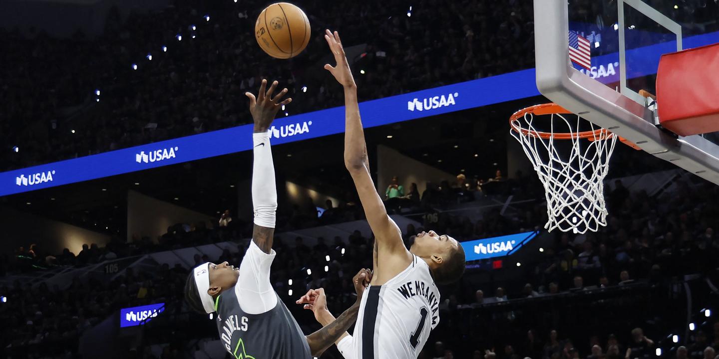 NBA : Wembanyama et les Spurs asphyxient Minnesota et égalisent