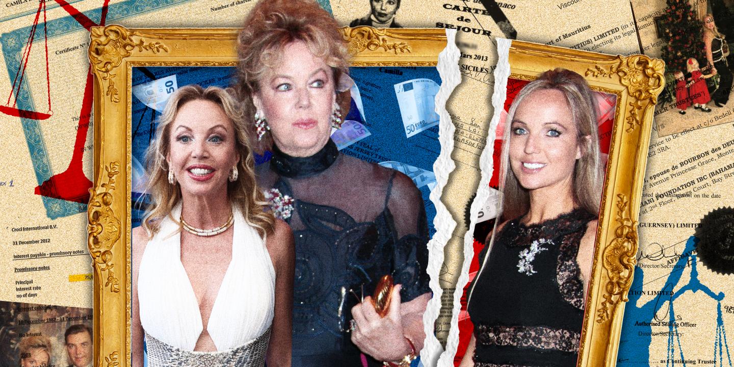 Guerre successorale entre Camilla de Bourbon et sa sœur