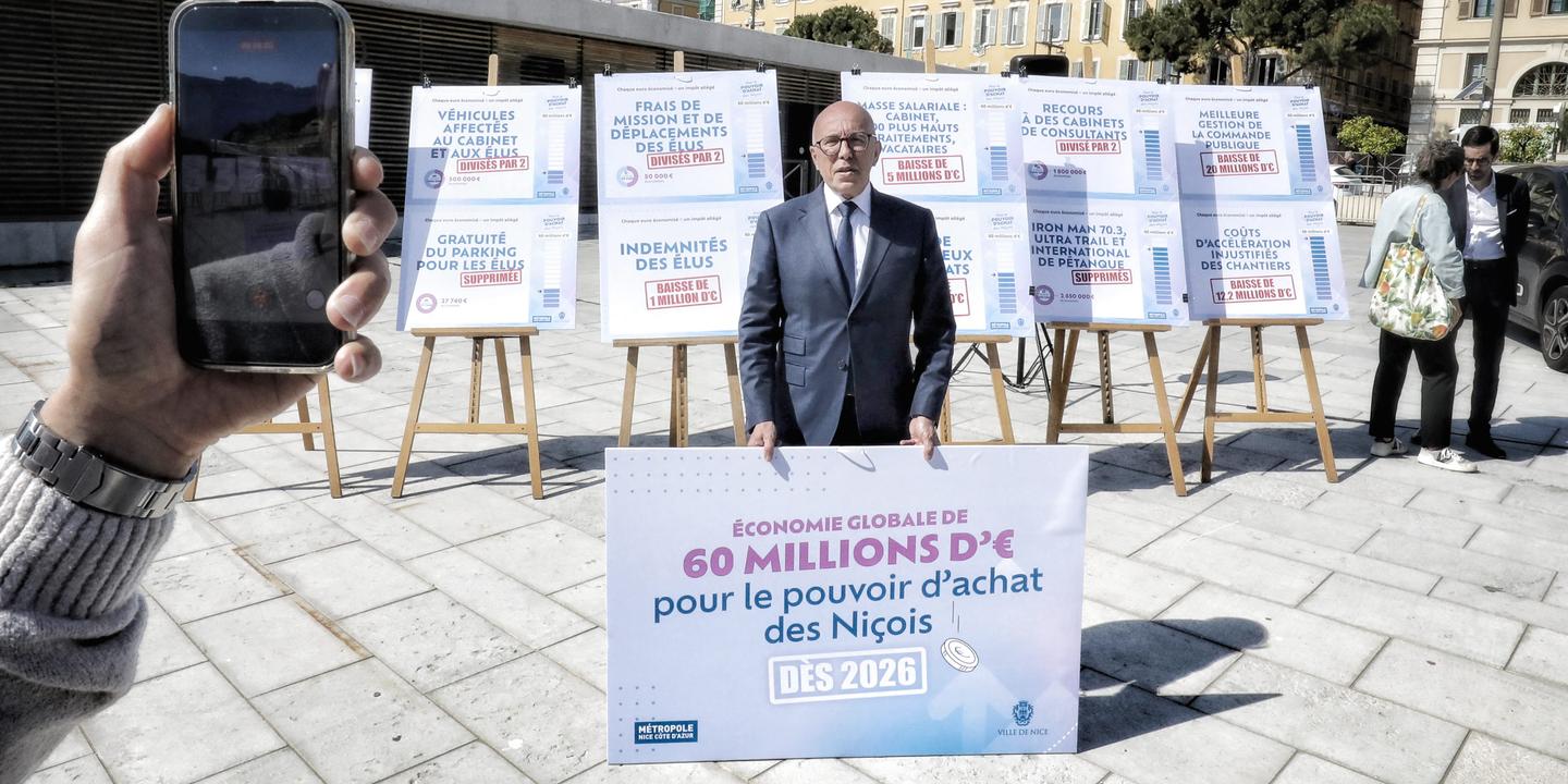 À Nice, Ciotti met en scène baisses d'impôts et coupes budgétaires