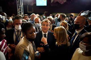 Emmanuel Macron, au sommet Afrique-France, à Montpellier, le 8 octobre 2021.