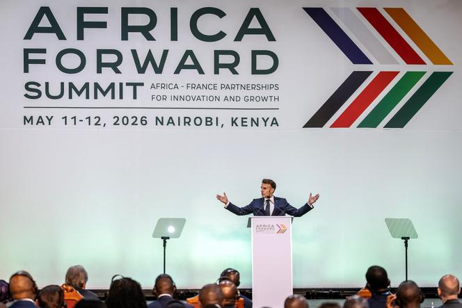 Emmanuel Macron, lors du sommet « Africa Forward », à Nairobi, le 12 mai 2026.